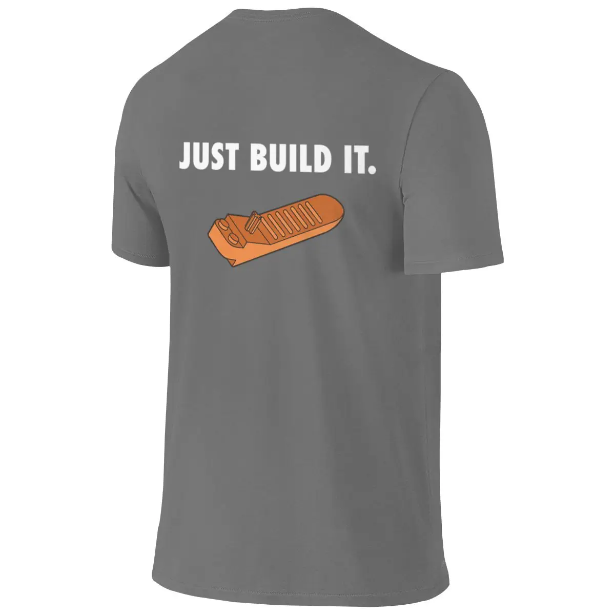 Just Build It Slightly Wide Reversible T-shirt Fresh And Casual Three-Dimensional Printing Women's T-shirts