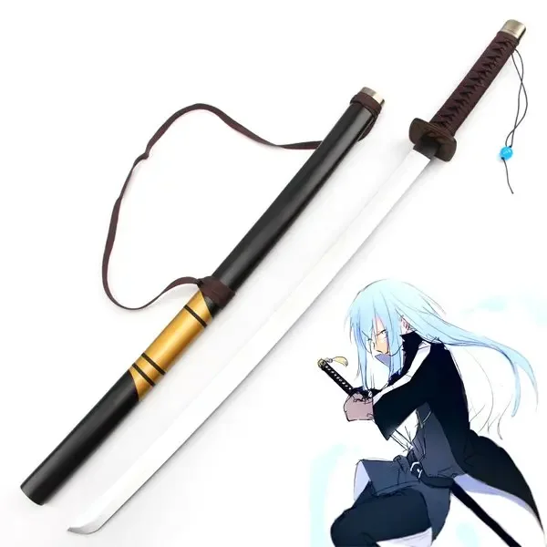 [Funny] 100cm Cosplay That Time I Got Reincarnated as a Slime Rimuru Tempest weapon wooden Sword model Costume party Anime show