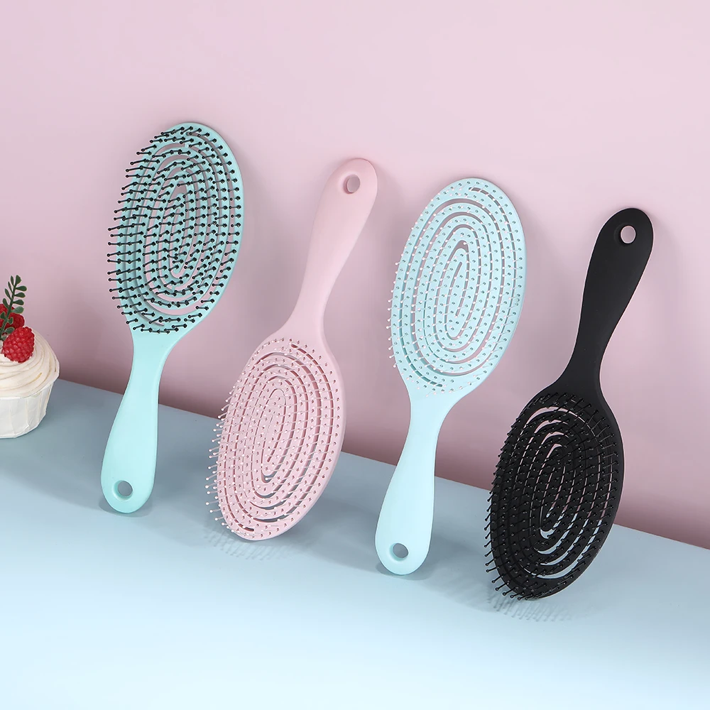 

Detangle Hair Brush, Detangling Wet Spiral Hairbrush，Vented Detangler for Blow Drying, Glide Through Tangles For All Hair Types