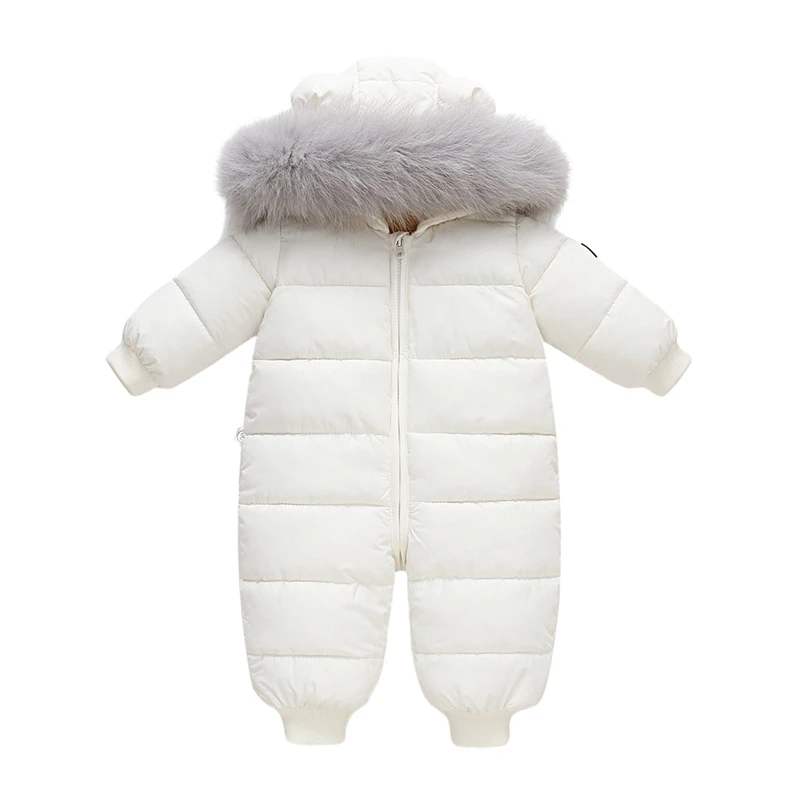 Inverno ragazze ragazzi tuta pagliaccetti del bambino caldo ispessimento pagliaccetti del bambino ragazza tuta da neve cartone animato coniglio