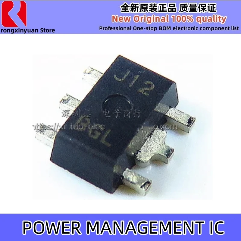 10Pcs/LOT R1172H121D-T1-FE R1172H121D-T1-F R1172H121D J12 J12D SOT89-5 POWER MANAGEMENT IC Original New 100% Quality