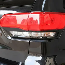 4 PCS 2014 2015 2016 2017 2018 2019 2020 2021 For Jeep Grand Cherokee Rear Fog Lamp Tail Light Lamp Frame Cover ABS Trim