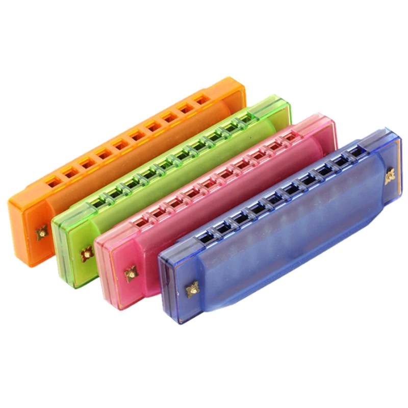 

10 Hole 20 ToneC Blues Harmonica Colorful ABS Resin Mouth Organ Children