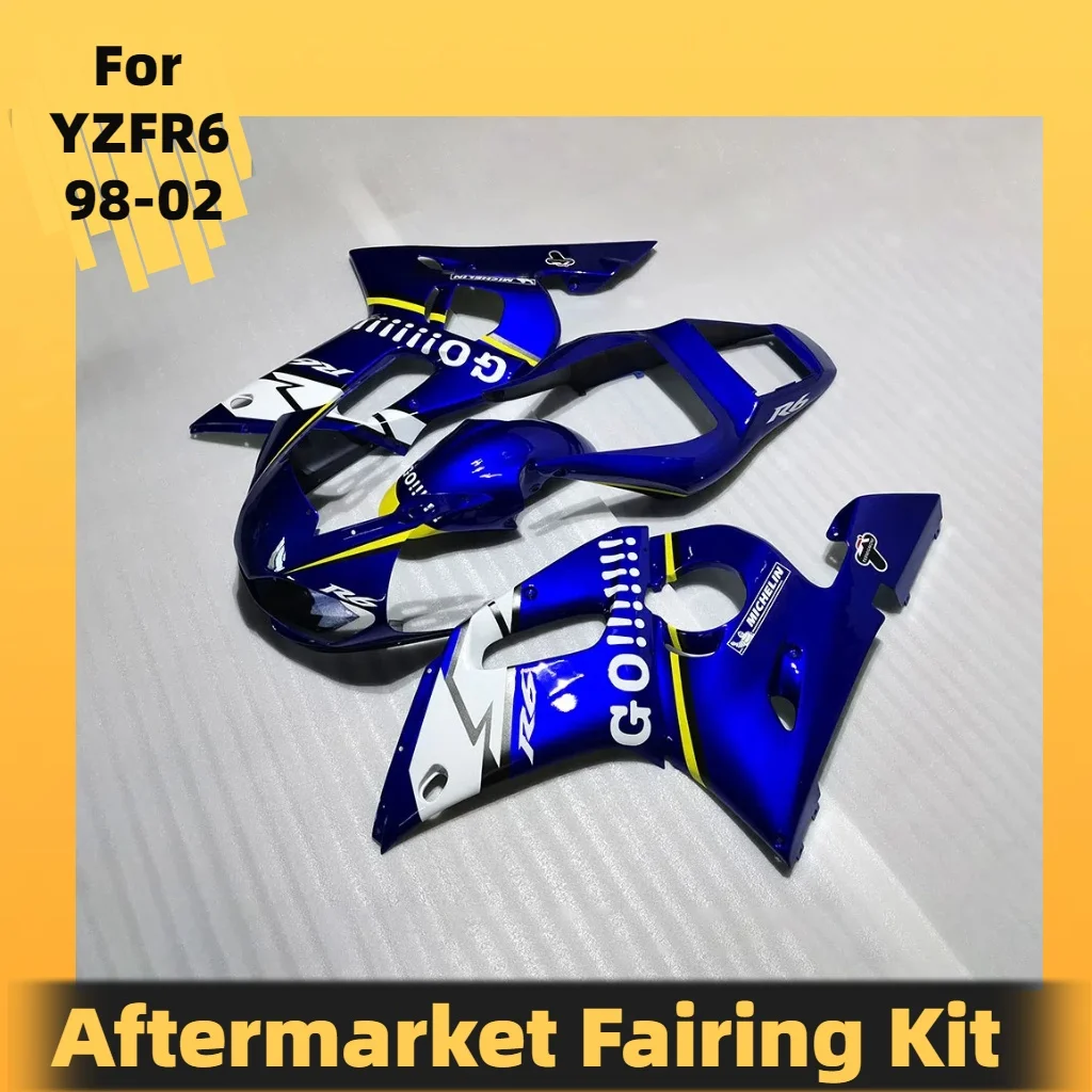 Fairing Kit for Yamaha YZF R6 1998 1999 2000 2001 2002 ABS Plastic R6 98 99 00 01 02 Motorcycle Aftermarket Body Parts Set