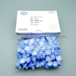 100pcs/lot Lab13mm 25mm Syringe Filter with PES/Nylon/PTFE/MCE 0.22/0.45um Filter Membrane
