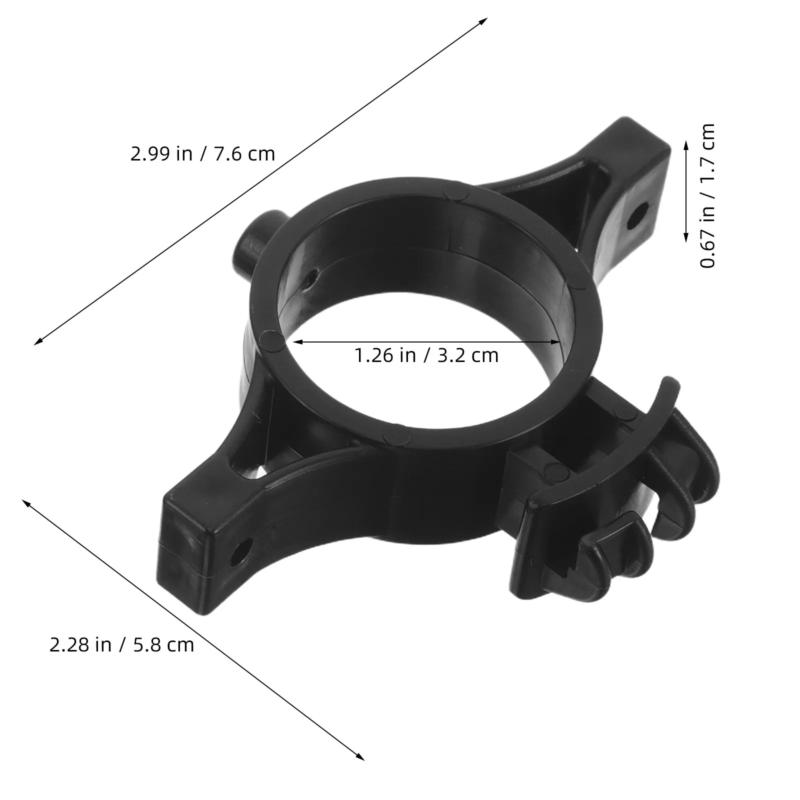 20Pcs Electric Fence Ring Insulator for 32Mm Posts Multi-Direction Swivel Clamp-on Insulators for Pulse Fence Wire Perimeter view 3