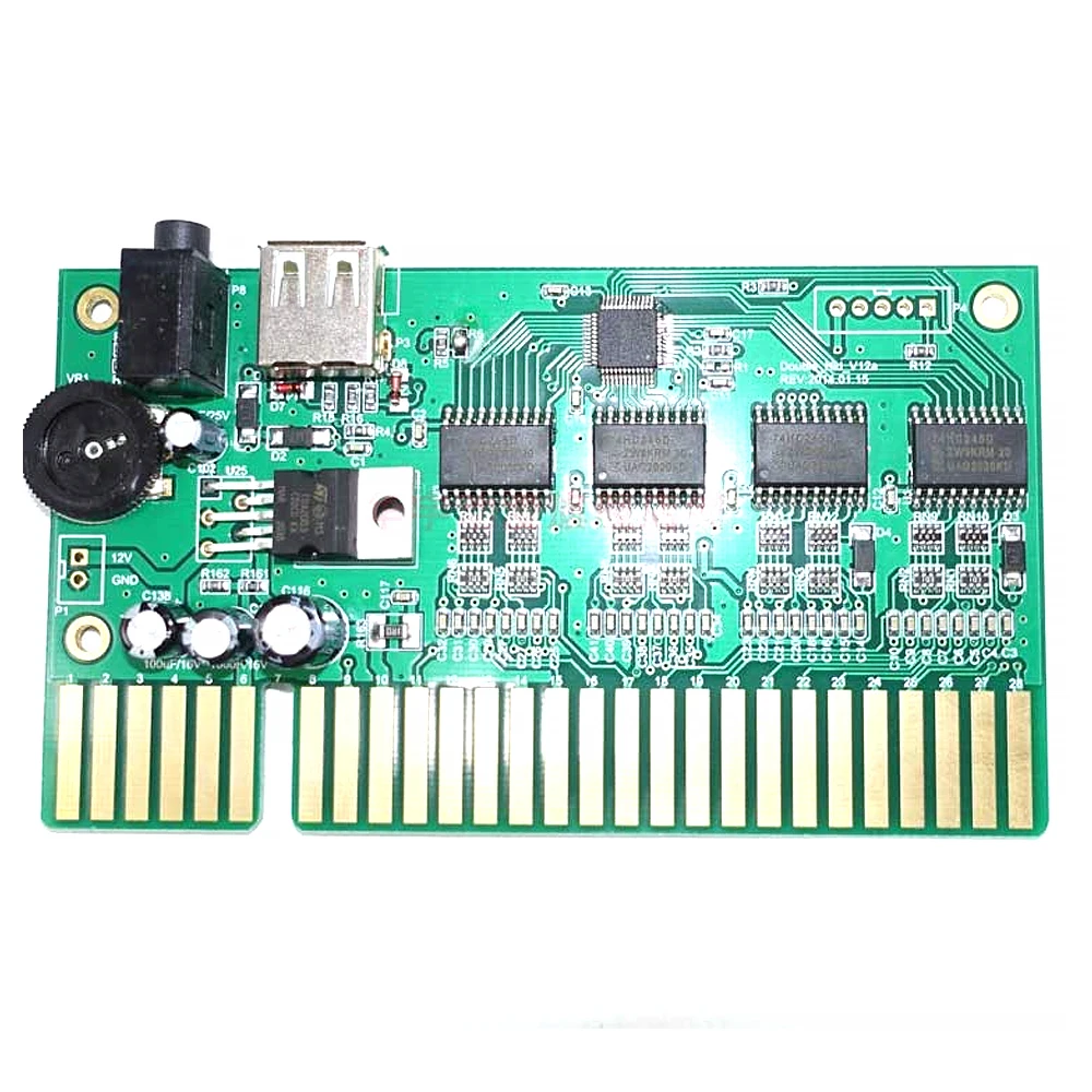 MAME Game Controller PC To Jamma Converter PCB With USB Audio Cable For 28 Pin Board Arcade Mchine