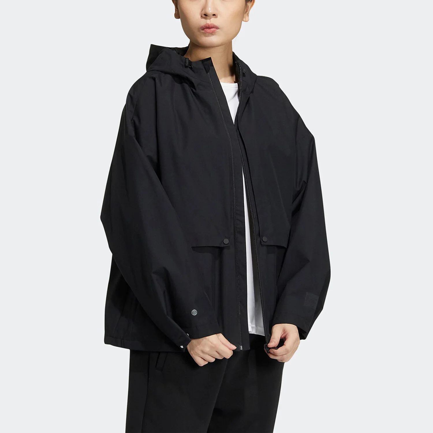 Adidas genuine New Release Women's Outdoor Thermal Hooded Jacket HM2777