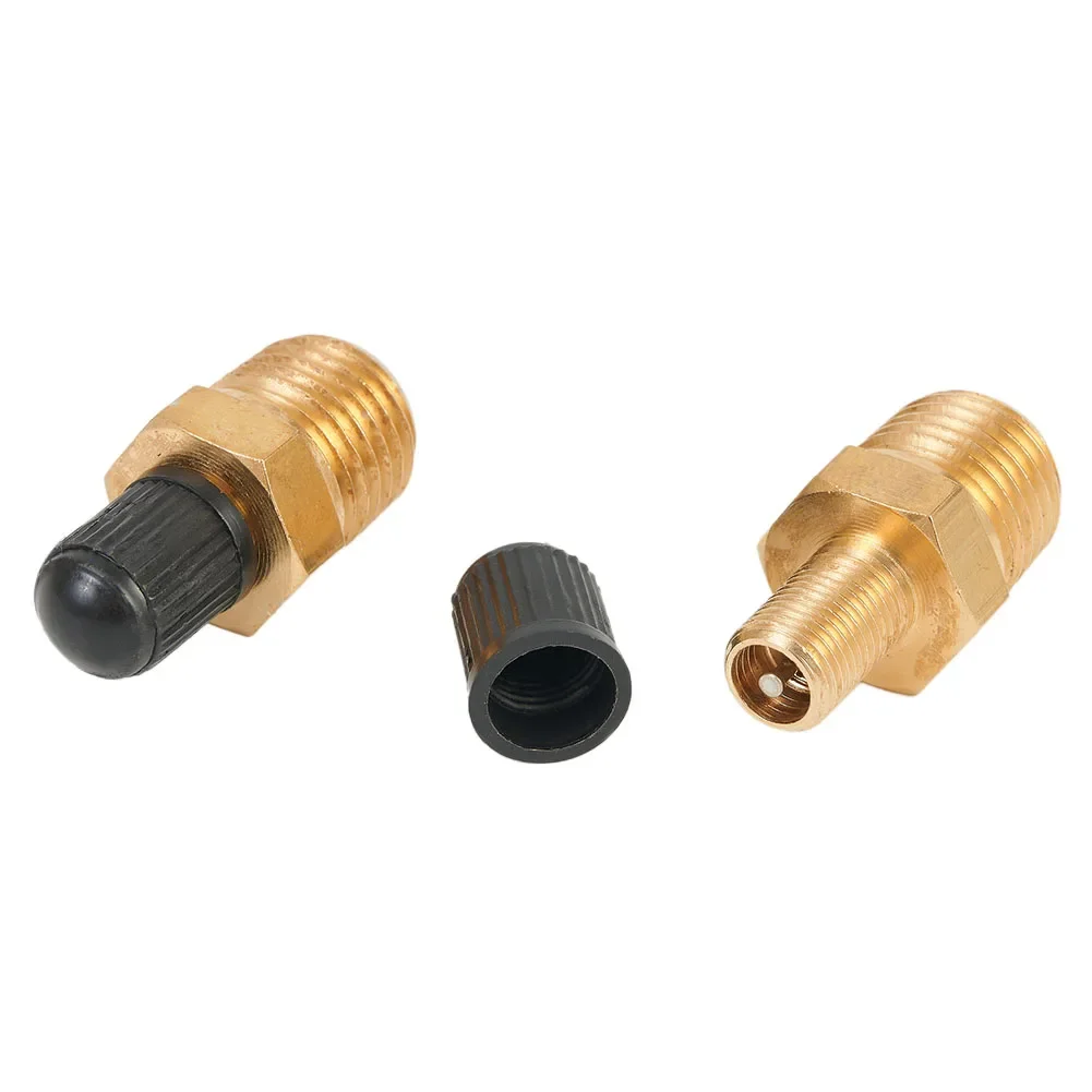 NEW 4Pcs 1 4  NPT MPT Solid Brass Air Compressor Tank Fill Valve Air Compressor Tank Inflation Car Styling Auto Parts