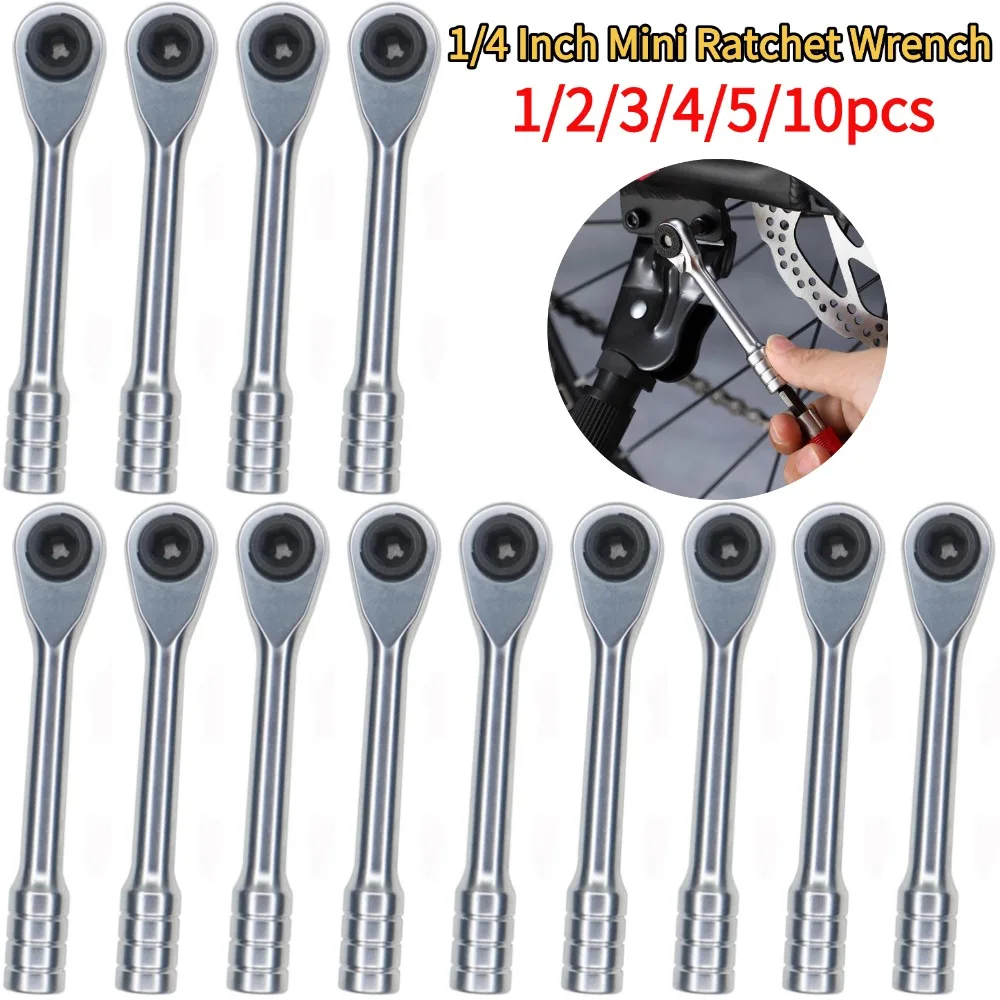 

1/4 Inch Mini Ratchet Wrench 72-tooth Anticorrosion Bidirectional Wrench Magnetic Reversible Ratchet Wrench Automobile Tool