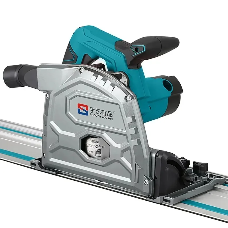 

SY-165 Track Saw for Woodworking, Guide Rail Electric Circular Saw, Dust-Free, Portable, Drywall Cutting Machine