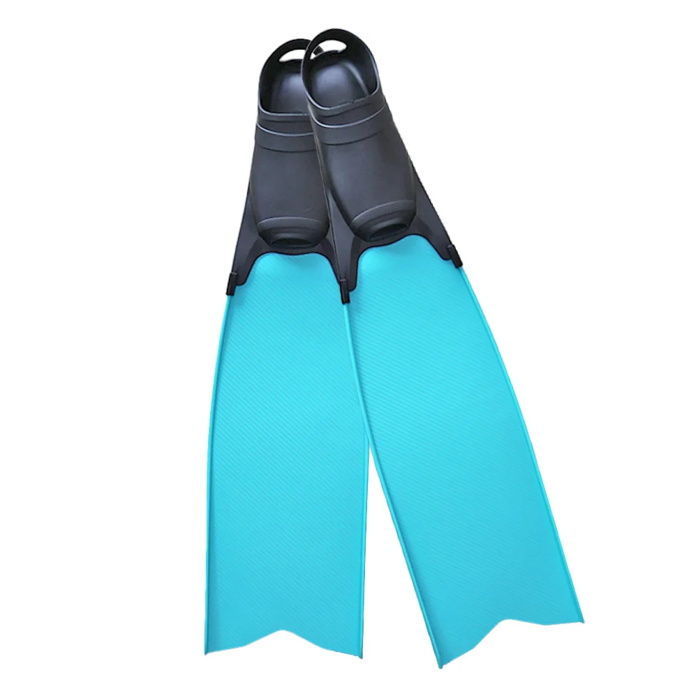 Vollständige Tauchflossen, professionelle Schnorchelflossen, Strandschuhe mit langen Flossenblättern für Freitauchen, Speerfischen, Freitauchflossen – Detail 9