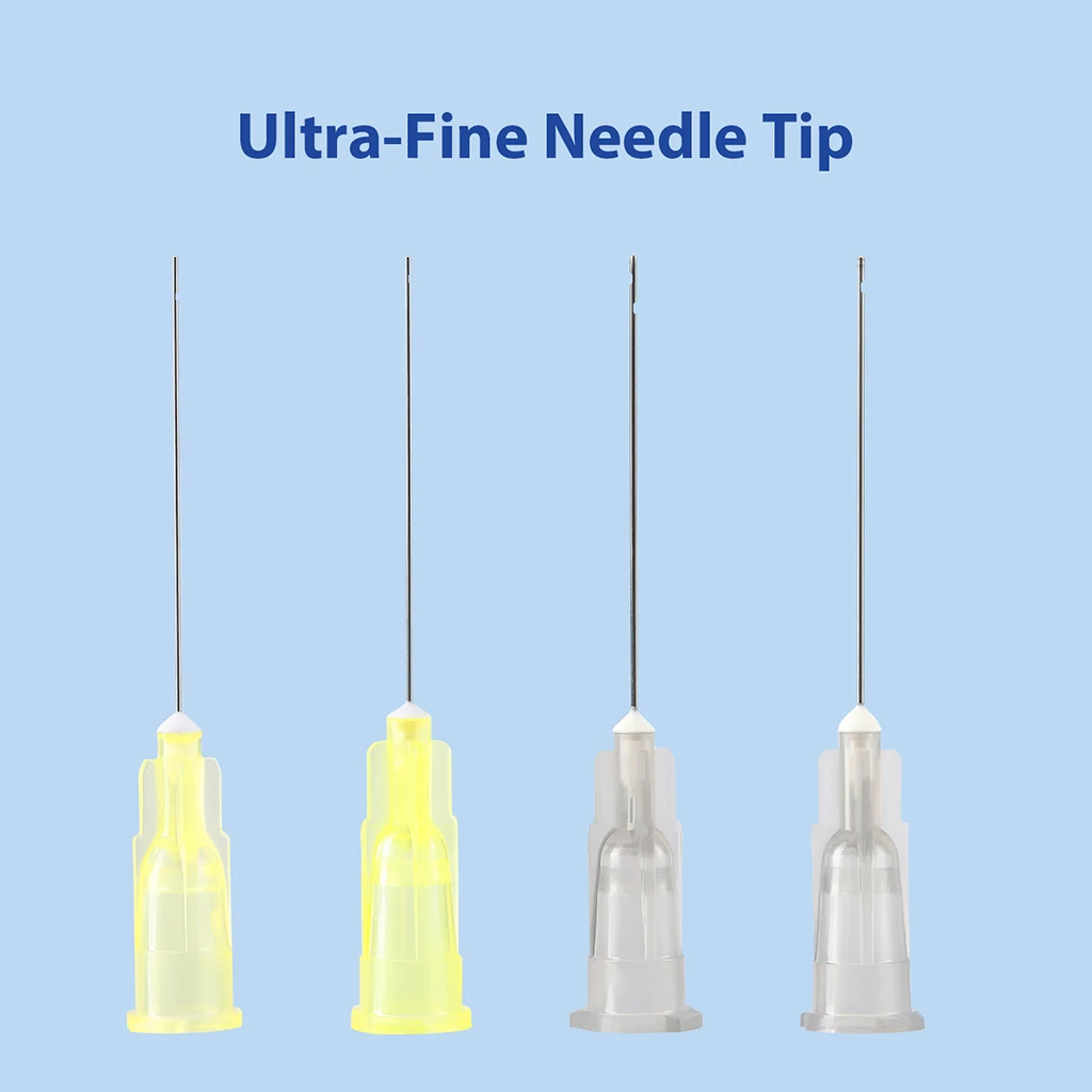 100 Stück/Box AZDENT Zahnwurzelkanal-Reinigungsnadeln 25mm Endodontie-Irrigierungsspitzen 0,3/0,4mm Einweg-Zahnmedizinprodukte – Detail 1