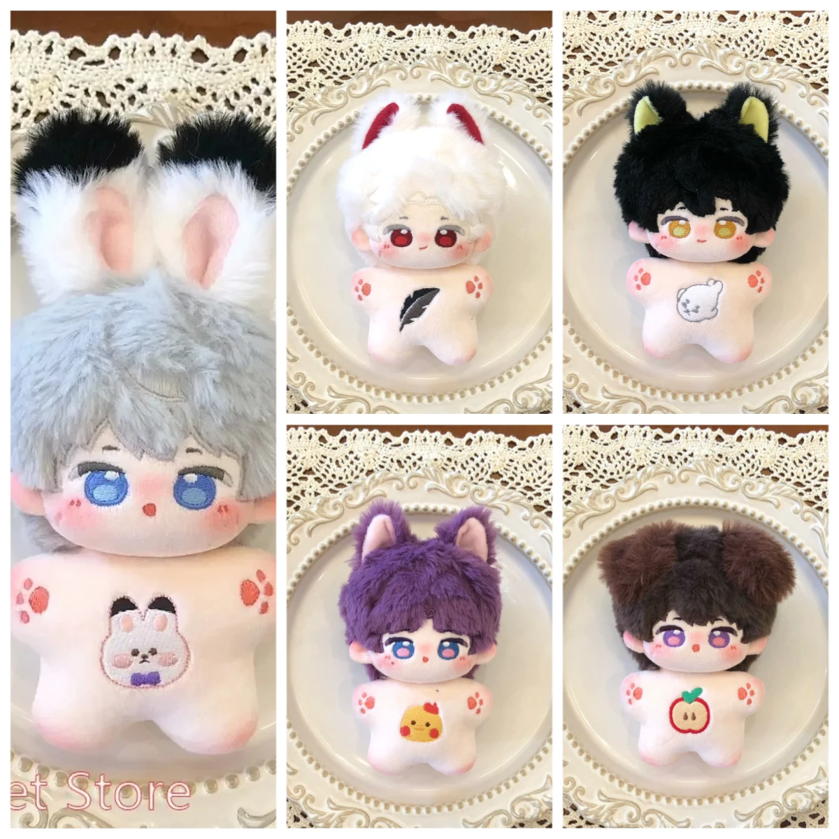 

10cm Game Love and Deepspace Doll Xavier Zayne Rafayel Starfish Body Plushies Pendant Cosplay Plush Stuffed Toy Figures Gifts
