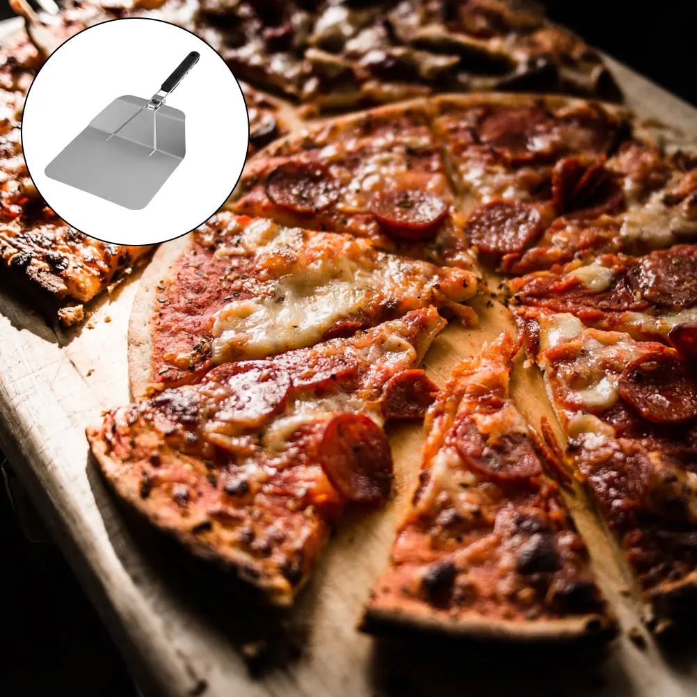 

Pizza Transfer Shovel Foldable Stainless Steel Paddle Oven Grill Cake Spatula Kitchen Tool Pizza Paddle Bakery Utensil