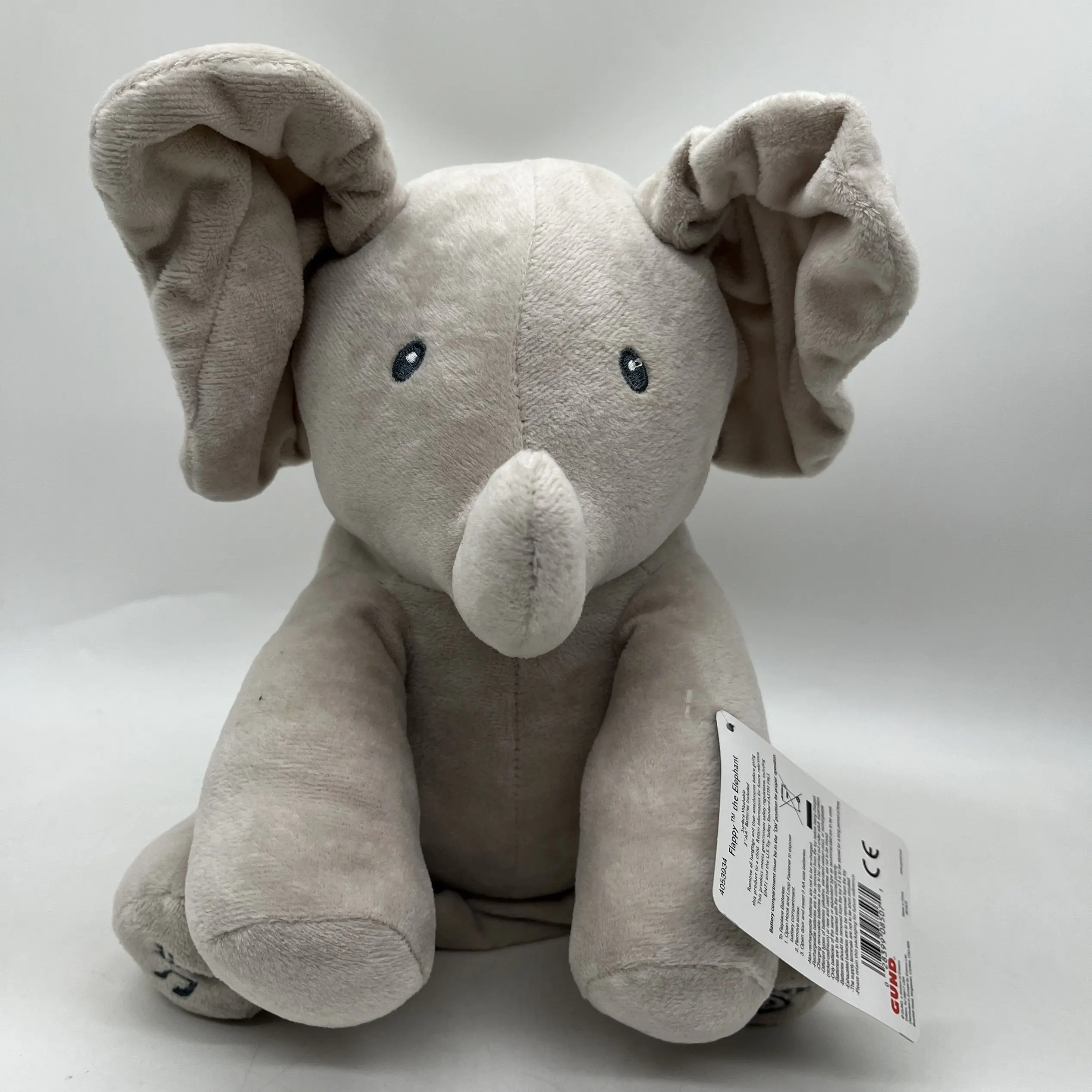 التخليص القطيفة لعبة الإلكترونية الفيل يدق آذان اليسار واليمين الموسيقى يتأرجح دمية الفيل هدية للأطفال #1