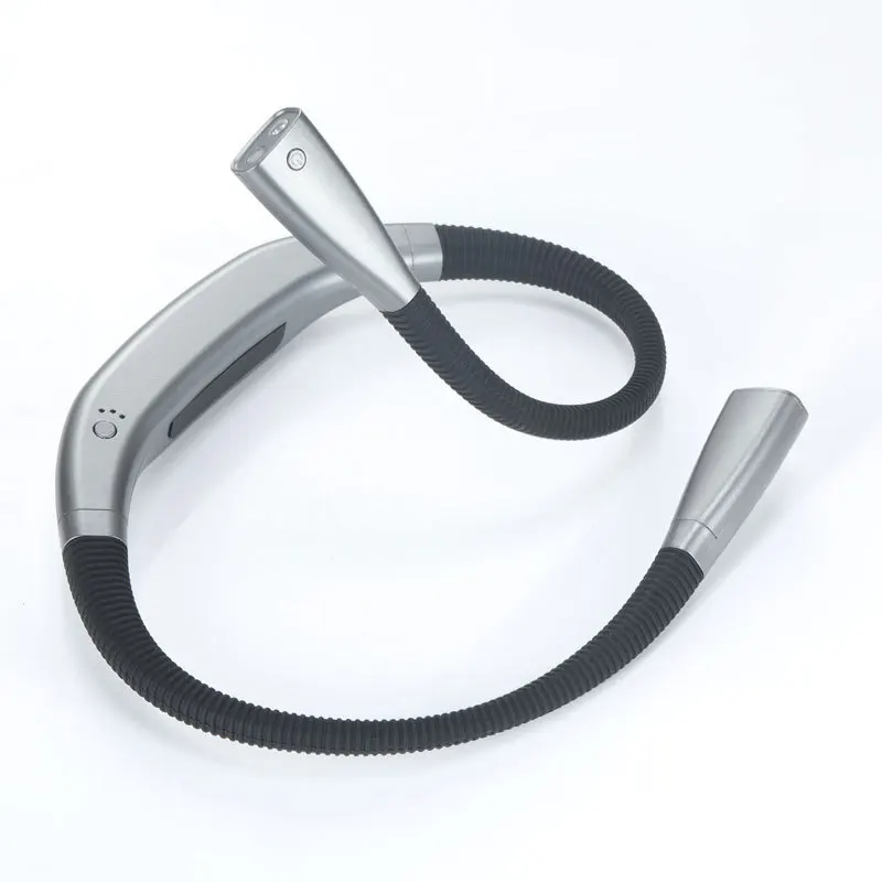 

LED Neck Light USB Rechargeable 3 Colors Stepless Dimming HandsFree Book Light Reading Lamp Work Repairing Flashlight
