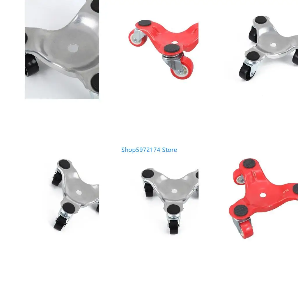 Y3NB Carbon Steel Triangular Base Mover Dollies With Wheel Effortless Item Relocation