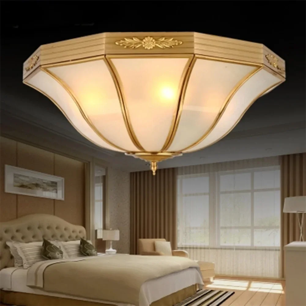

American Led Ceiling Lamp Luminaria Bedroom Lighting Large Light Luminarias Modern