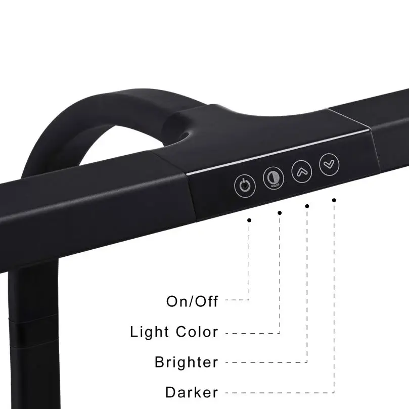 Gorąca sprzedaż Nowy Produkt Nowoczesna Lampka Biurkowa LED Regulowany Ramię Obrotowy Montowany LED Lampka do Pracy Ochrona Oczu Lampki Biurkowe LED