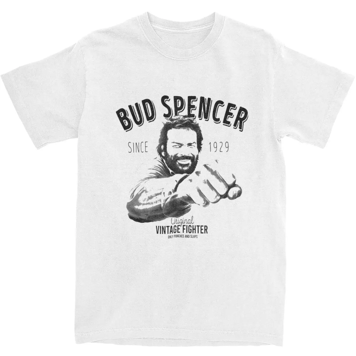 

Men's Bud Spencer T-Shirts Italian Actor Cotton Tops Summer Y2K Casual Short-Sleeved T-Shirt O Neck Harajuku Tee Shirt Big Size