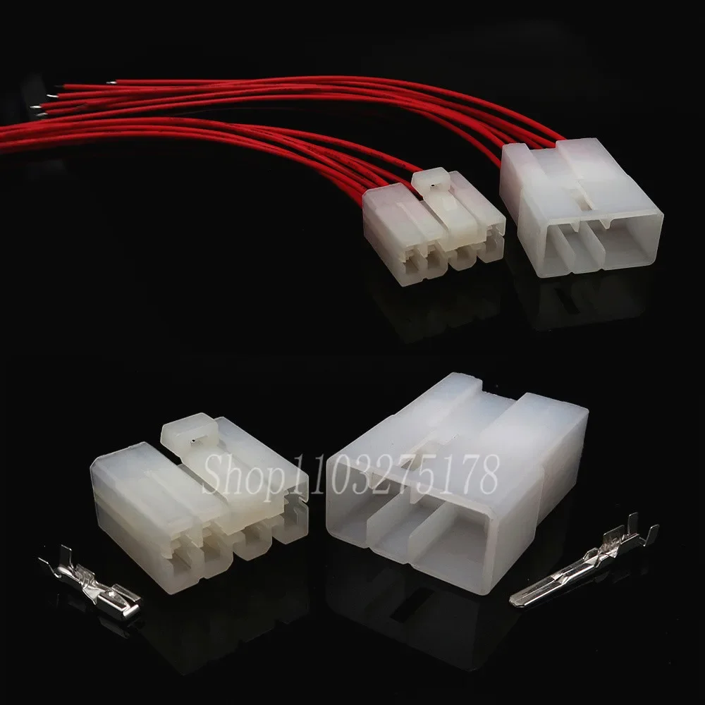 1 Set 7 Pin Motorcycle Auto Wiring Harness Socket Automotive Connector Male Female Docking Plug