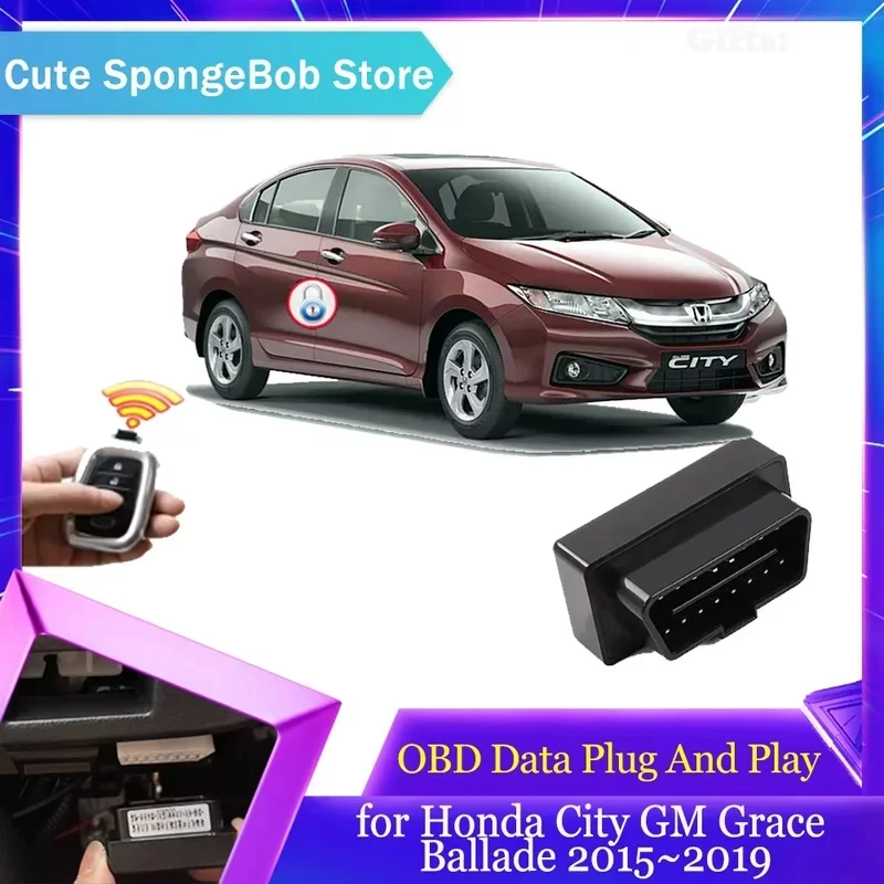 OBD Plug & Play Module for Honda City GM Grace Ballade 2015-2019 | Auto Door Lock, Unlock & Turn Signal Flashing