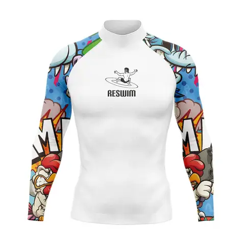남성용 긴팔 래쉬가드, 서핑 다이빙 수영 티셔츠, UV 차단 수영복, 남자 비치 타이트 의류, 래쉬가드, 여름
