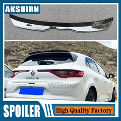 Tylny spojler dachowy do Renault Megane 4 IV GT Sport Tourer 2016-2022 spojler Hatchback ABS uniwersalne tylne skrzydło samochodu