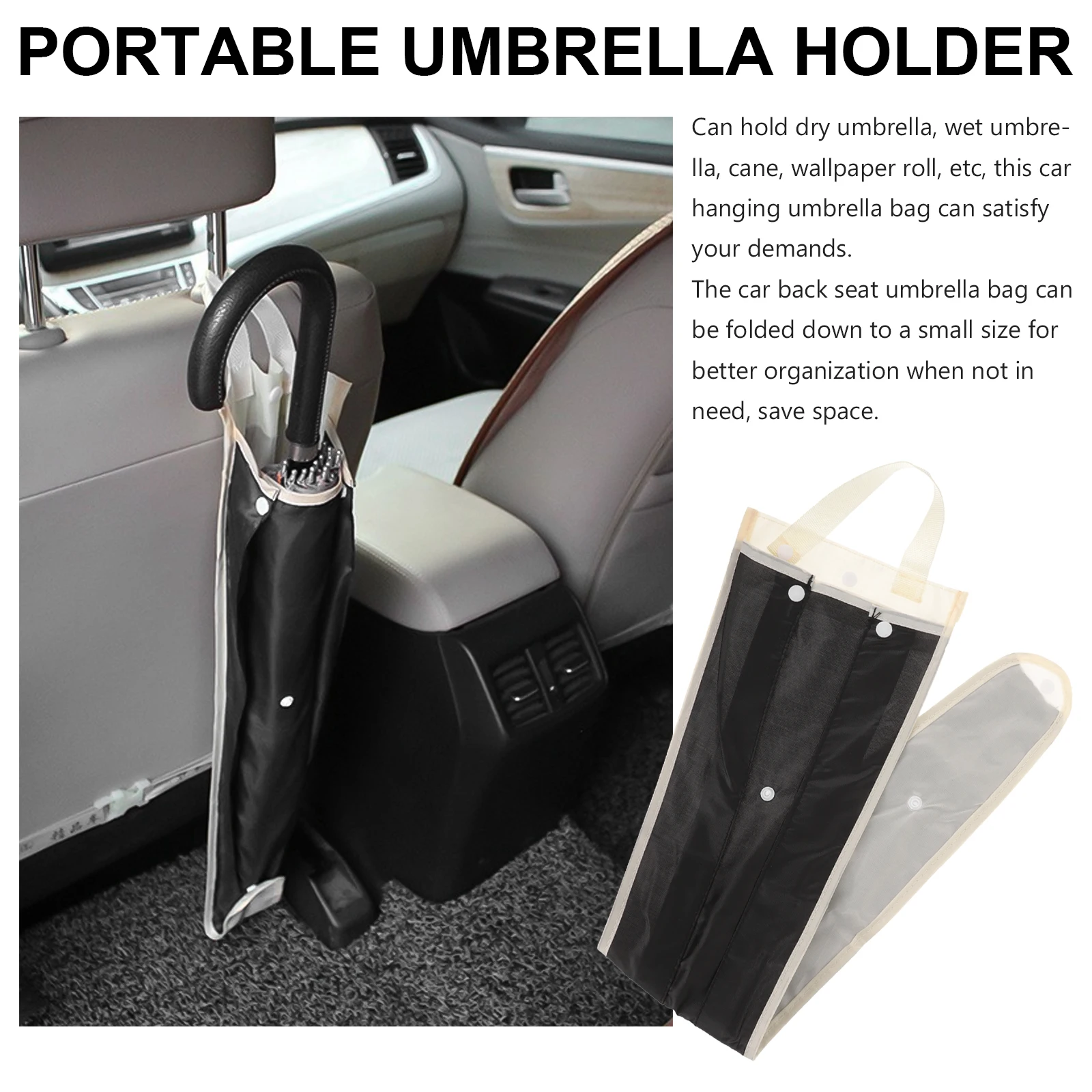 

Car Umbrella Bag Waterproof Oxford Cloth Hanging Holder Back Seat Storage Truck ganizer Long Umbrella Cane Wallpapers Travel