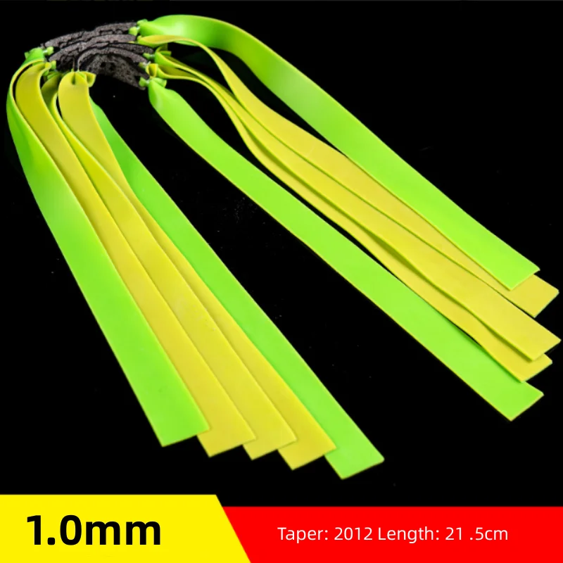 5 Pieces of Powerful Flat Elastic Band 0.45-1.0mm Slingshot Ejection Rubber Band Outdoor Sports Hunting Accessories