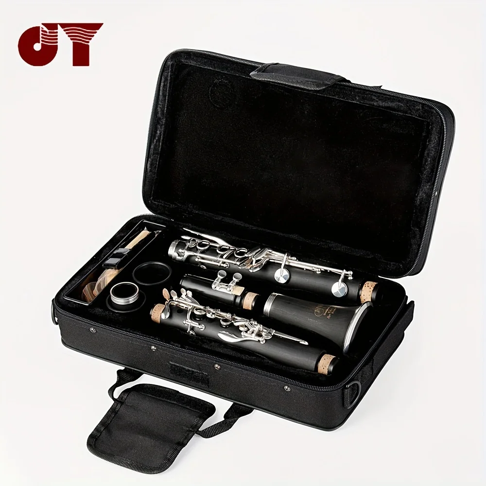 JYCL-E100N 17 Keys ABS Nickel Plated Clarinet for Beginner B-Flat Clarinet Musical Instruments Professional Gift