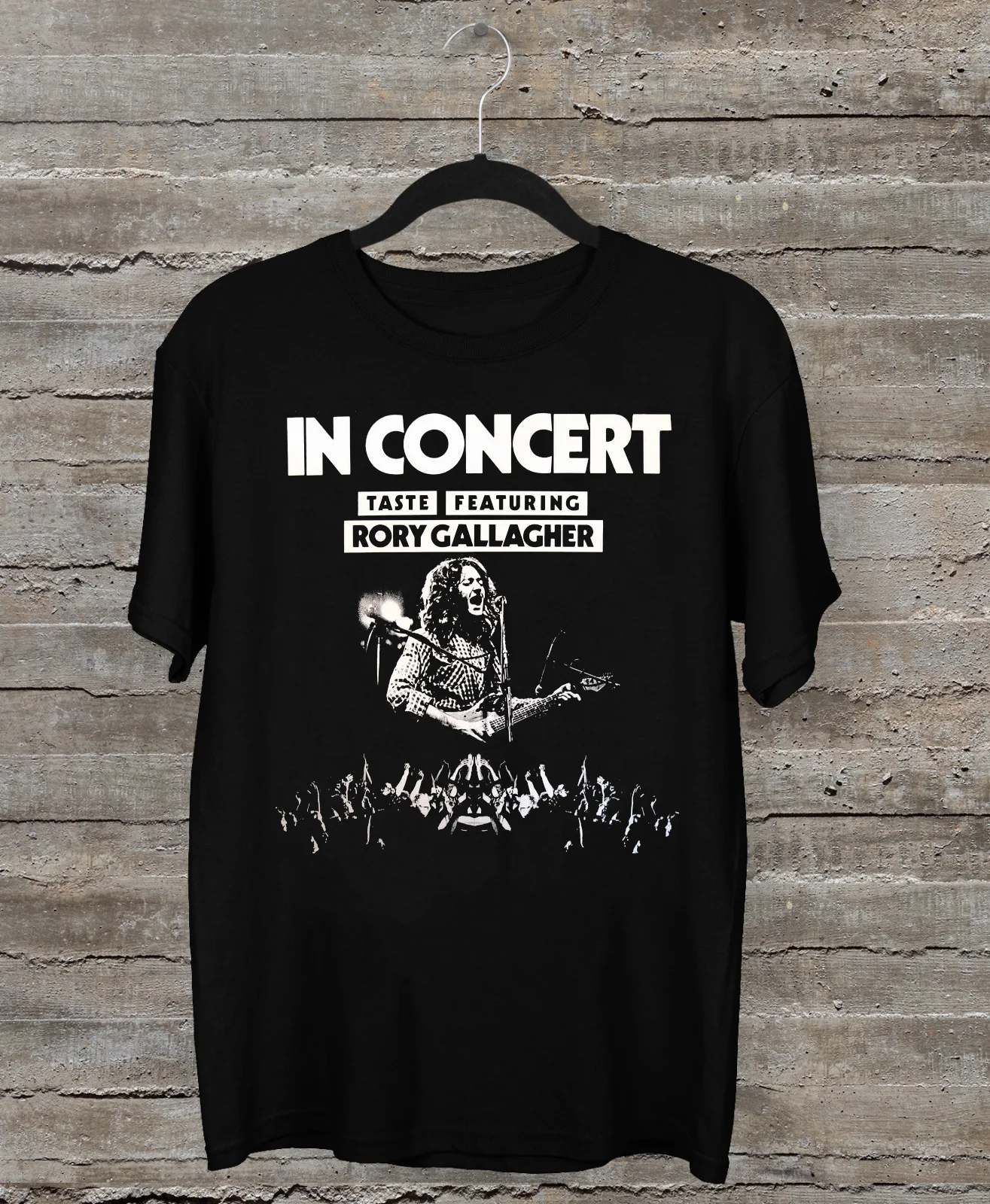 

Taste Featuring Rory Gallagher In Concert Black S-2345XL Unisex T-Shirt TMB1183