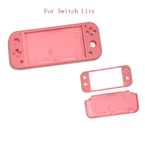 Imagen 2 del producto Carcasa para Switch Lite HDH-001, Kit de carcasa frontal y trasera, carcasa de Coral para consola de juegos NS Lite, piezas de repuesto