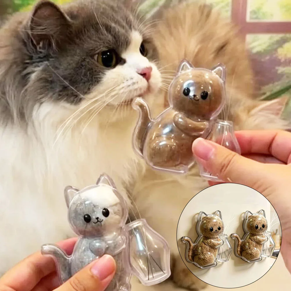 DIY Creative Pet Memorial Fridge Magnet Transparent Cat Dog Shape Cat Hair Storage Box Keepsake Capsule Whiskers Fur Collector