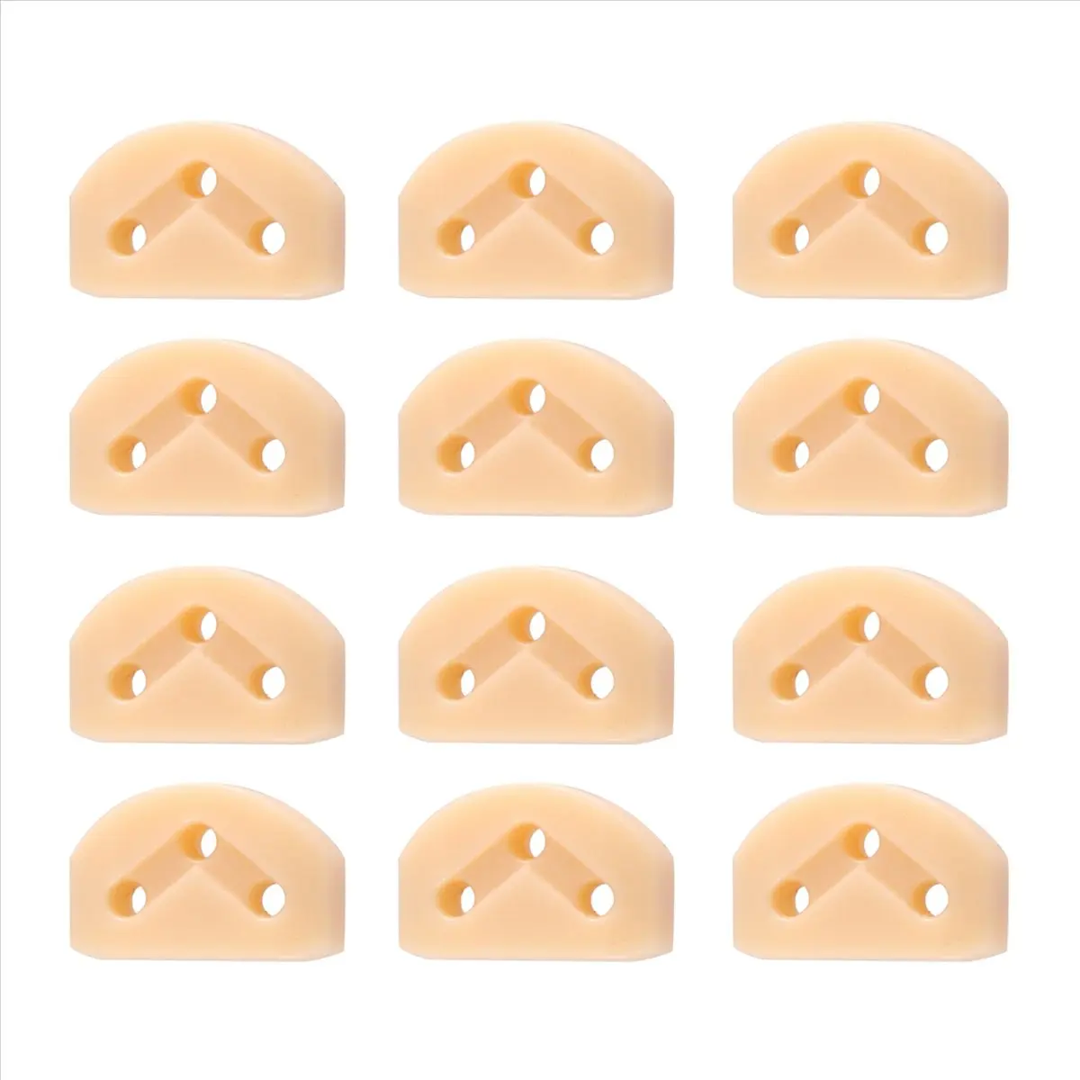 L79A 12Pcs Classical Guitar Rollers String Trees Retainer Guides Guitar String Locks Nut Block Clamp,