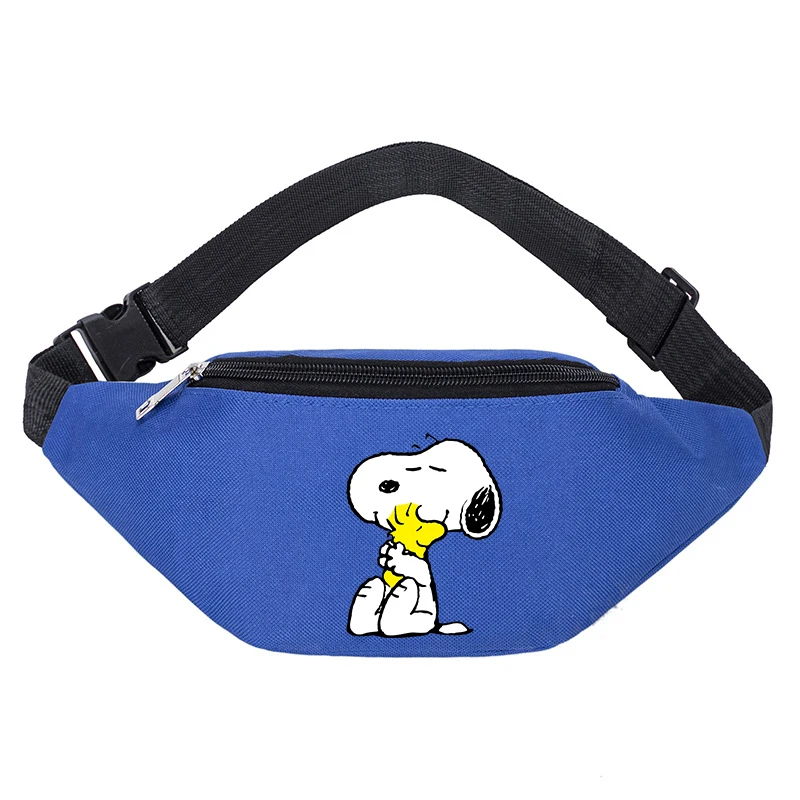 Snoopys Fanny Packs dla mężczyzn Kobiety Kreskówka Pies Torba na talię Anime Unisex Outdoor Sports Casual Crossbody Torby Prezent urodzinowy