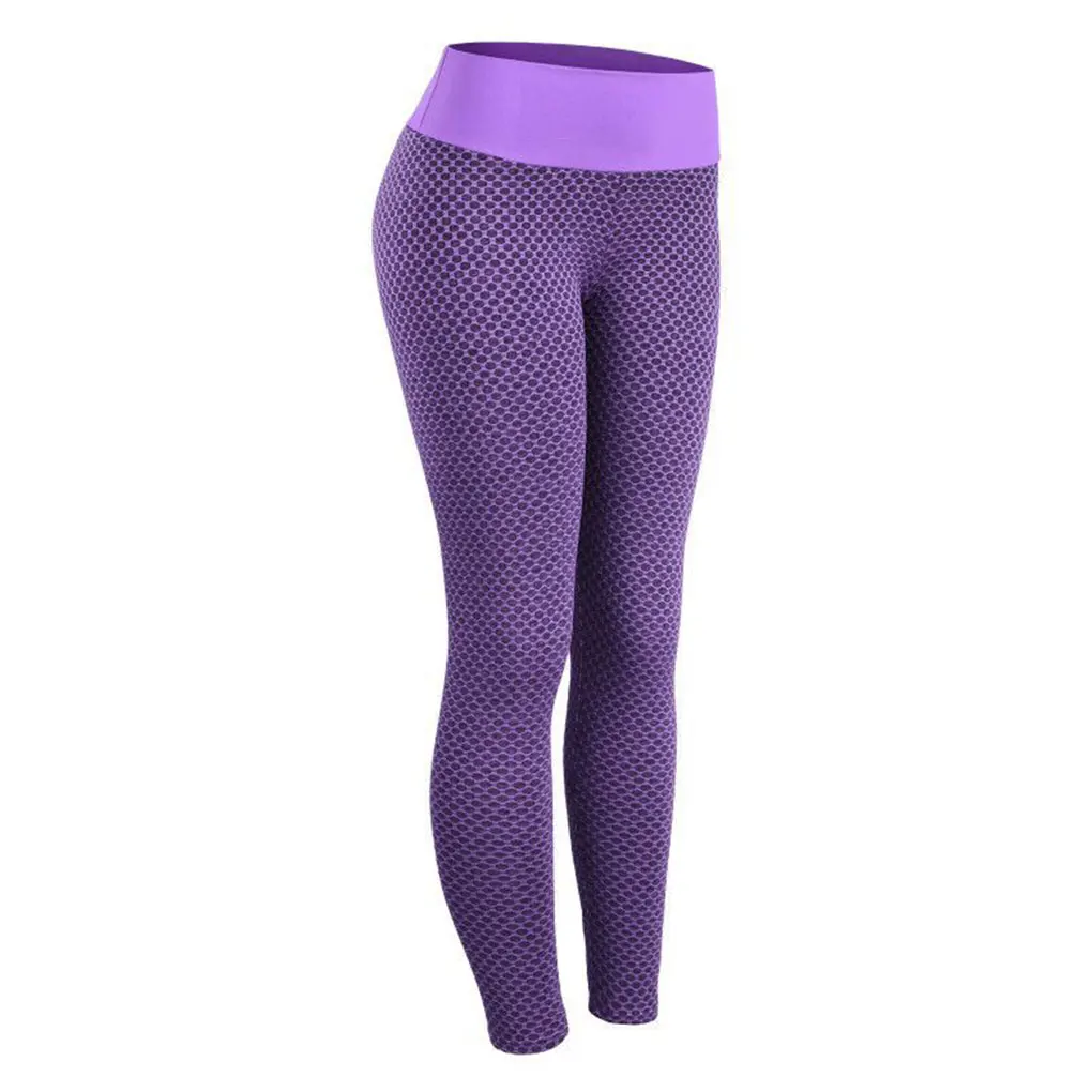 Cintura alta yoga legging feminino esportes calça pano elástico calças de fitness s