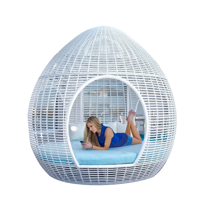 

Outdoor leisure bed villa rattan sofa round bed