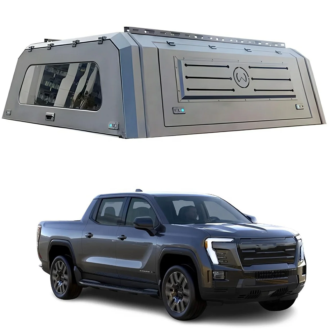 

Top Selling Short Bed Waterproof Truck Canopy Steel or Aluminum Alloy Hardtop Canopy for for Hilux Revo Vigo Rocco