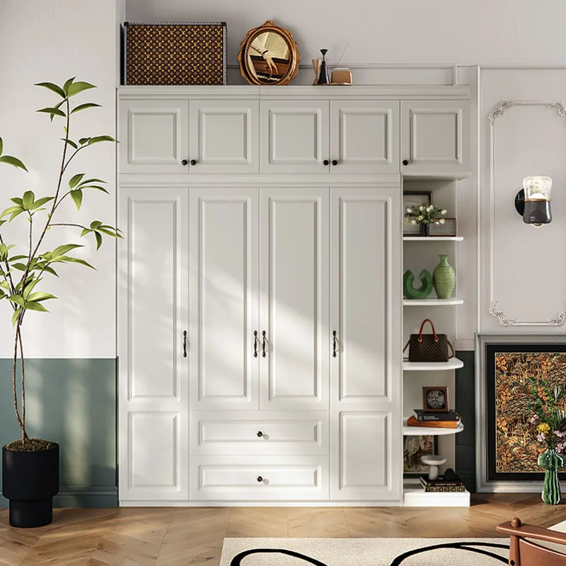 

Storage White Closet Cloud Cream Vintage Big Size Save Space European Aesthetic Wardrobe Accent Ropero Ornaments Home Decor