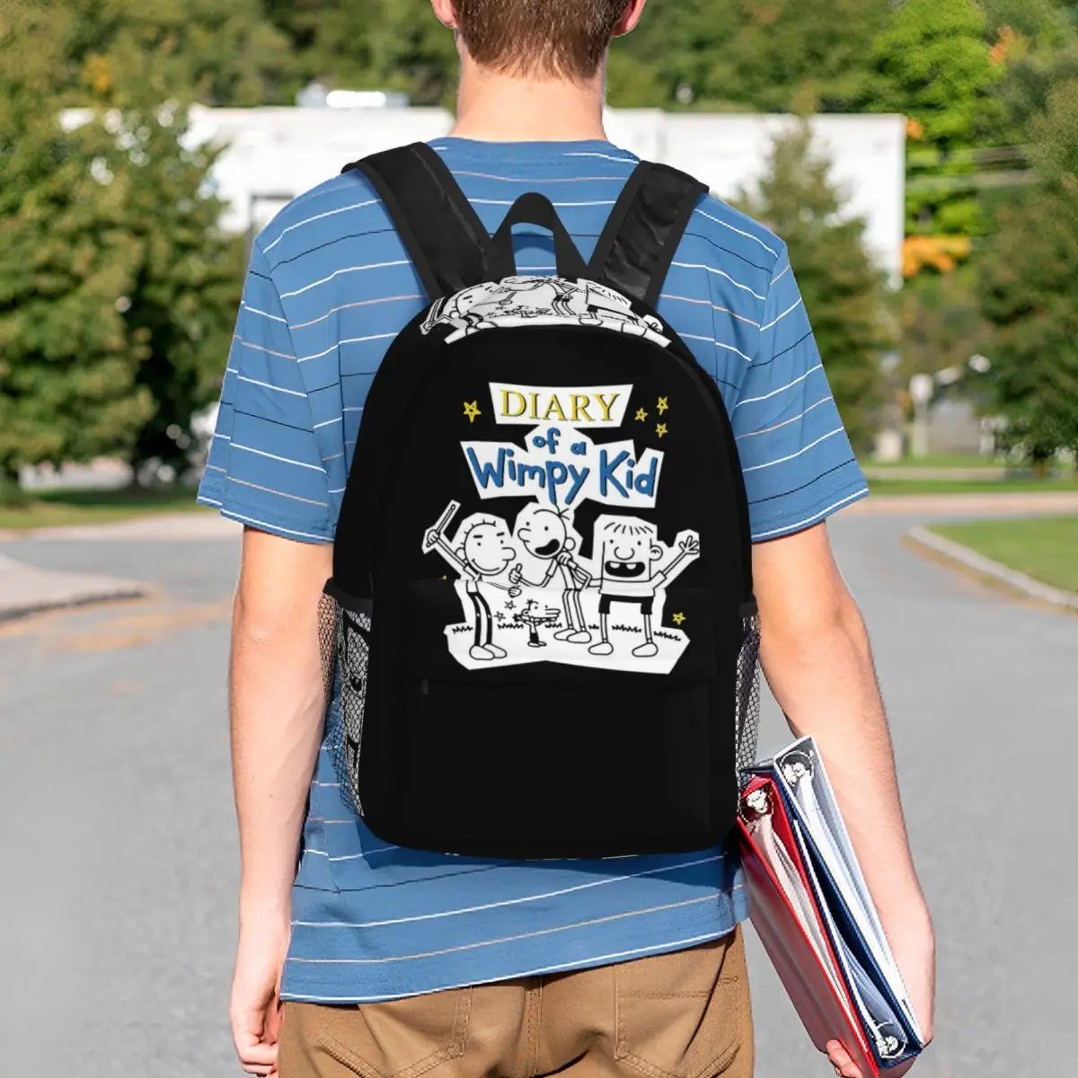 Tagebuch einer Wimpy Kid Group Rucksack Student Jungen Mädchen Büchertasche Kinder Schultasche Computer Umhängetaschen für Männer Frauen