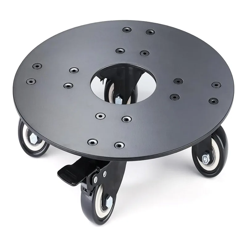 Heavy-Duty Rolling Bracket Metal Plant Stand with Lockable Casters Suitable for Indoor and Outdoor round Flowerpots