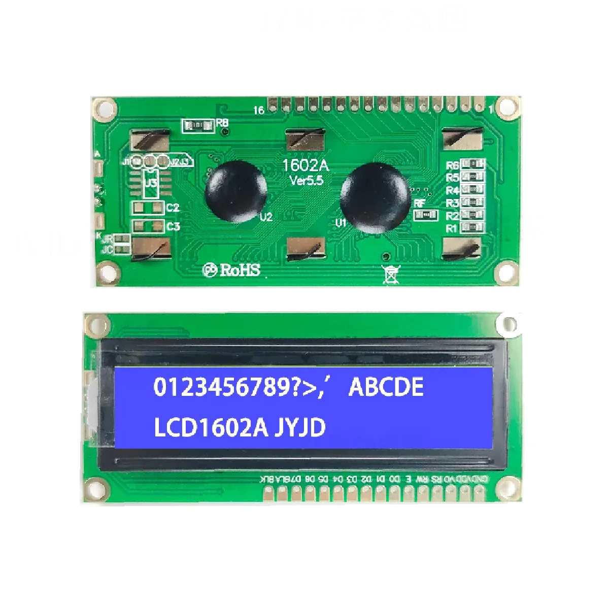 LCD1602 1602 16x2 for Arduino Character 5V LCD Blue Screen 1602A  Serial PCF8574 Interface Adapter Plate Module DIY KIT