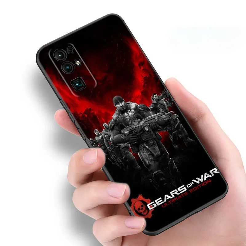 Gears Of-Wars Black Silicone Phone Case For Honor 70 90 Lite X40 GT X50 i X5 Plus X6A X6S X7A X8A X8B X6 X7 X8 X9 4G X9A X9B 5G