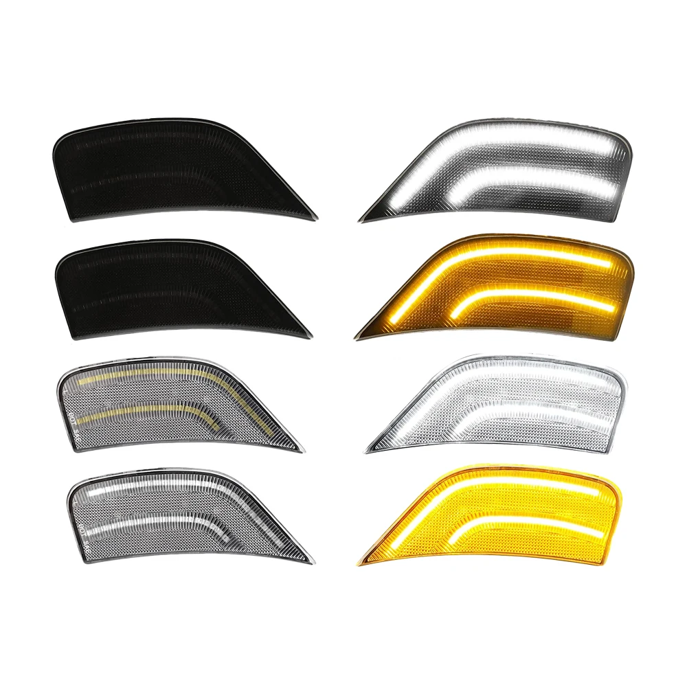 2x LED Front Fender Side Marker Light For Chevrolet Suburban Tahoe Cadillac Escalade ESV GMC Yukon 2021 2022 Bumper Lamp