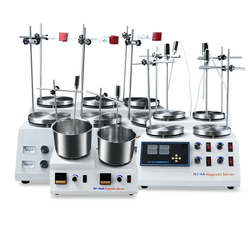 heated magnetic stirrer Digital display constant temperature magnetic stirrer laboratory 246 multi-unit collector oil bath mixer