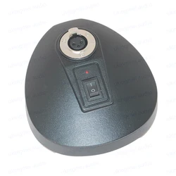 Microphone Desktop Base with Built-in XLR Socket Suitable for Award Podium and Gooseneck Microphone Desktop Base on/off Switch