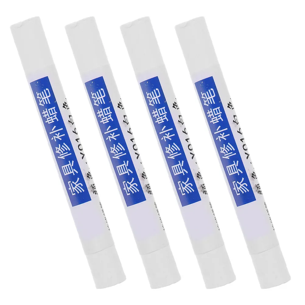 

4Pcs Wood Filler Sticks Furniture Repair Crayons Quick Repair Scratch Crack Fix Furniture Touch Up Pens Wood Filler Sticks