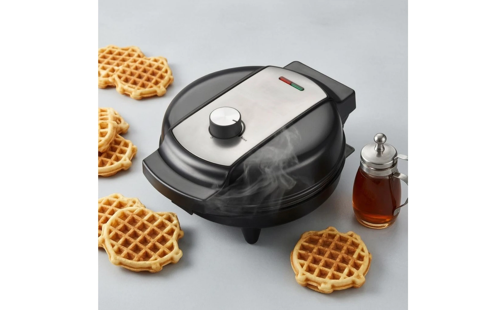 Electric Waffle Maker Temperature Control Dial Nonstick Waffle Maker